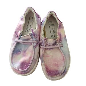 Hey Dude Kids Moccasins - Purple and Pink